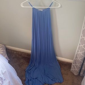 Long light blue maxi dress